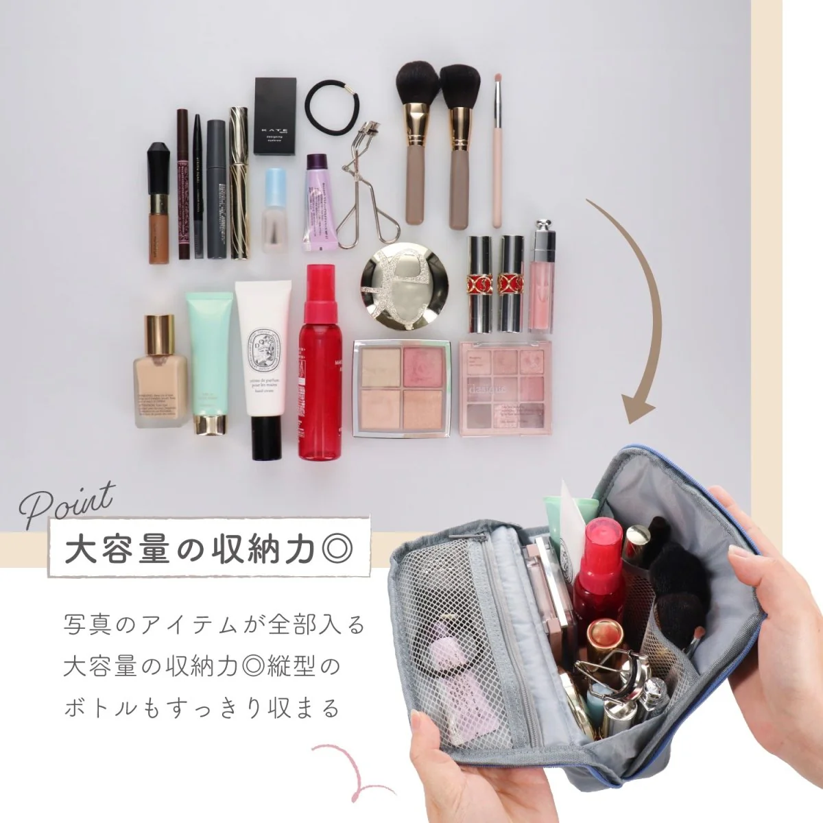 deli キルティングスタンドポーチ - Image 6