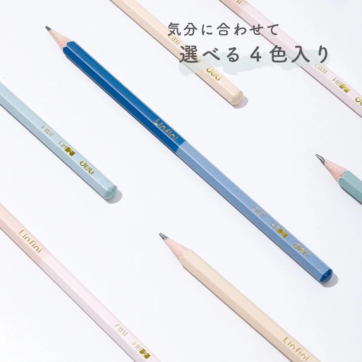 deli 鉛筆 ニュアンスバイカラー HB 12本 - Image 6