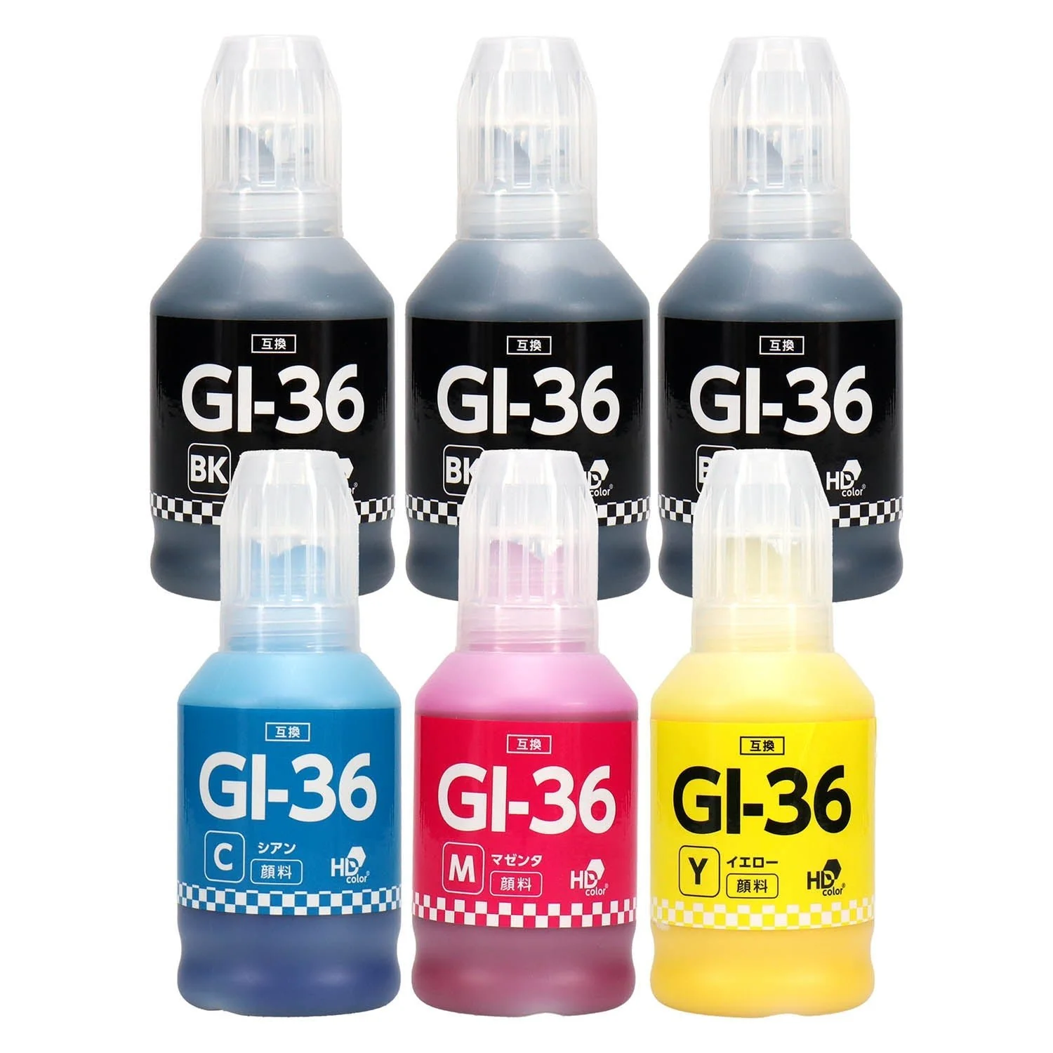 キヤノン用 GI-36 互換インクボトル 4色セット - Image 3