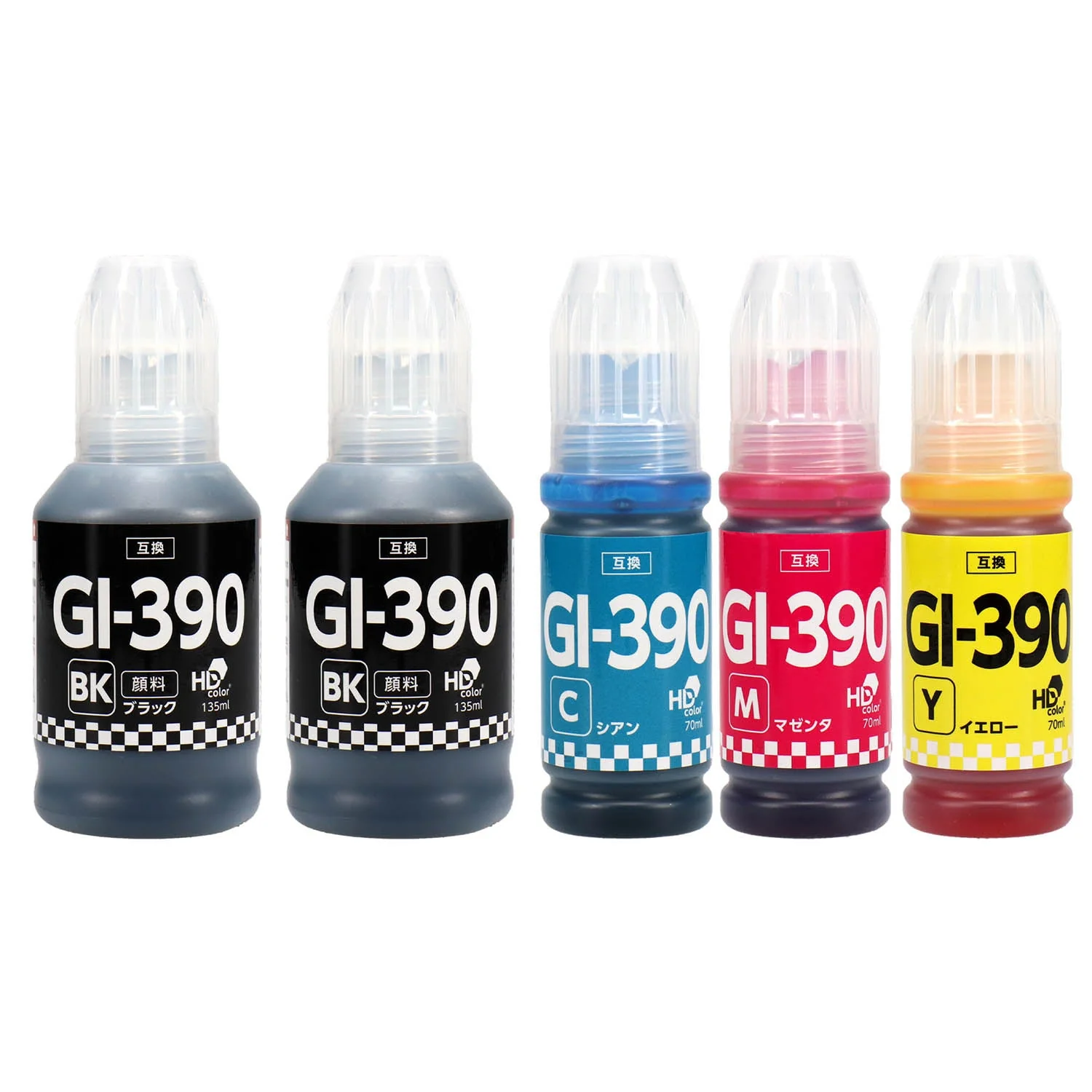 キヤノン用 GI-390 互換インクボトル 4色セット - Image 2