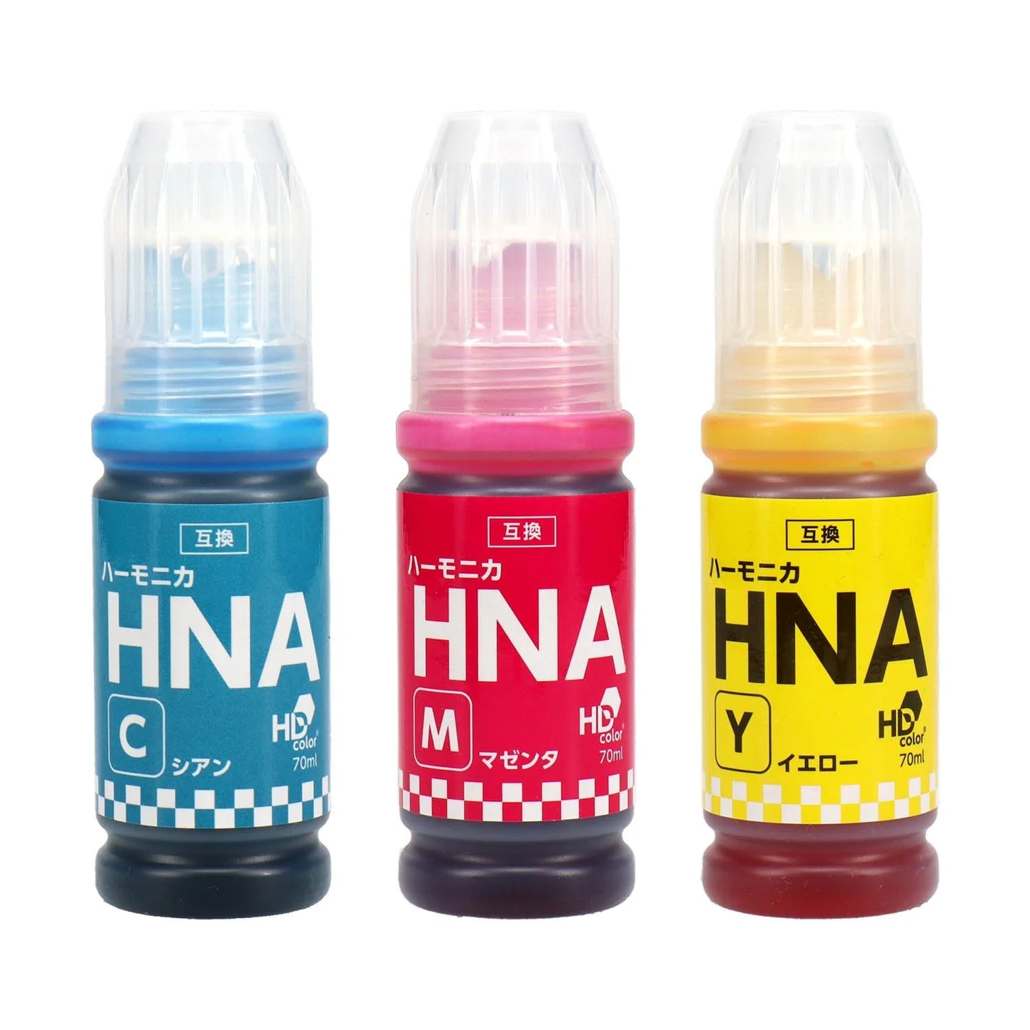 エプソン用 HNA (ハーモニカ)  互換インクボトル カラー3色