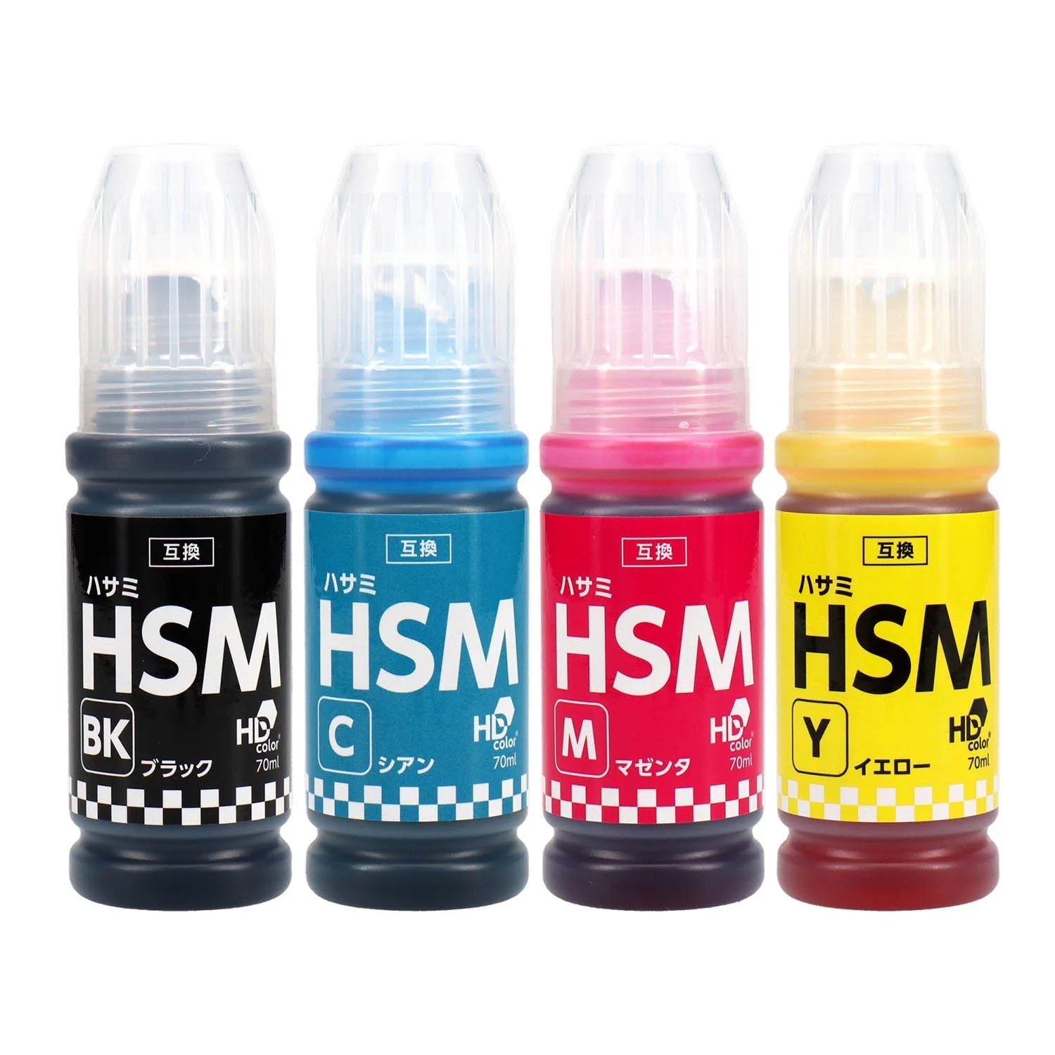 エプソン用 HSM (ハサミ)  互換インクボトル 4色セット