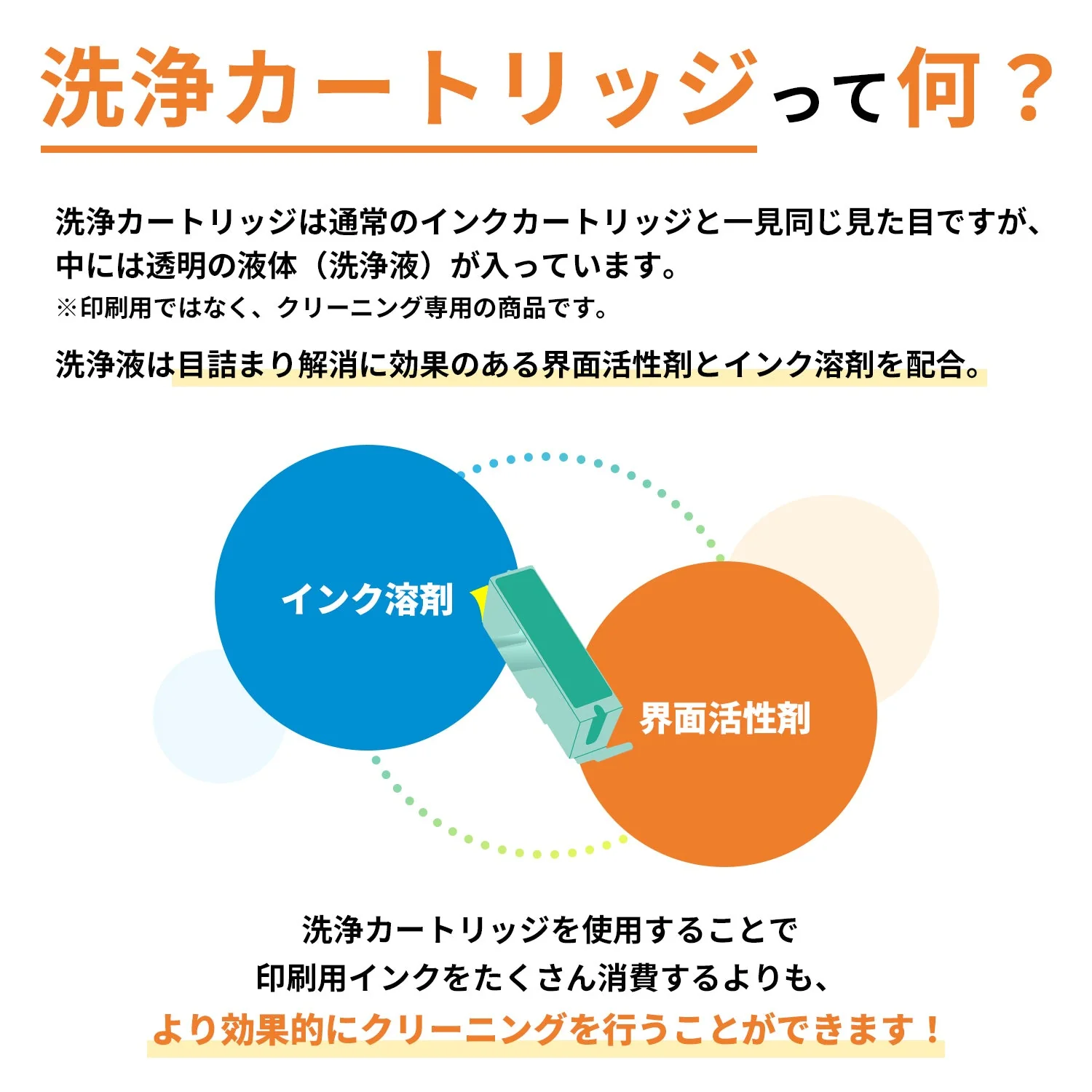 エプソン用 IB06YA (メガネ)  洗浄カートリッジ イエロー - Image 3