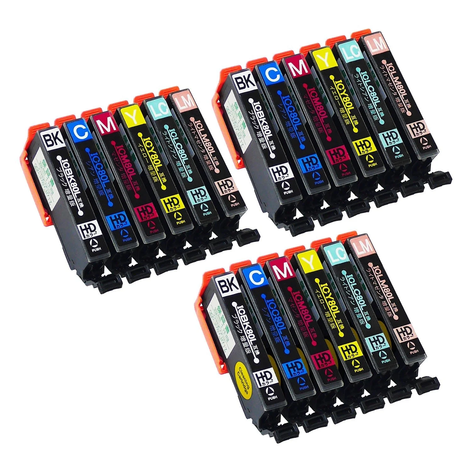 エプソン用 IC6CL80L (とうもろこし)  互換インクと洗浄カートリッジのセット 増量版 - Image 13
