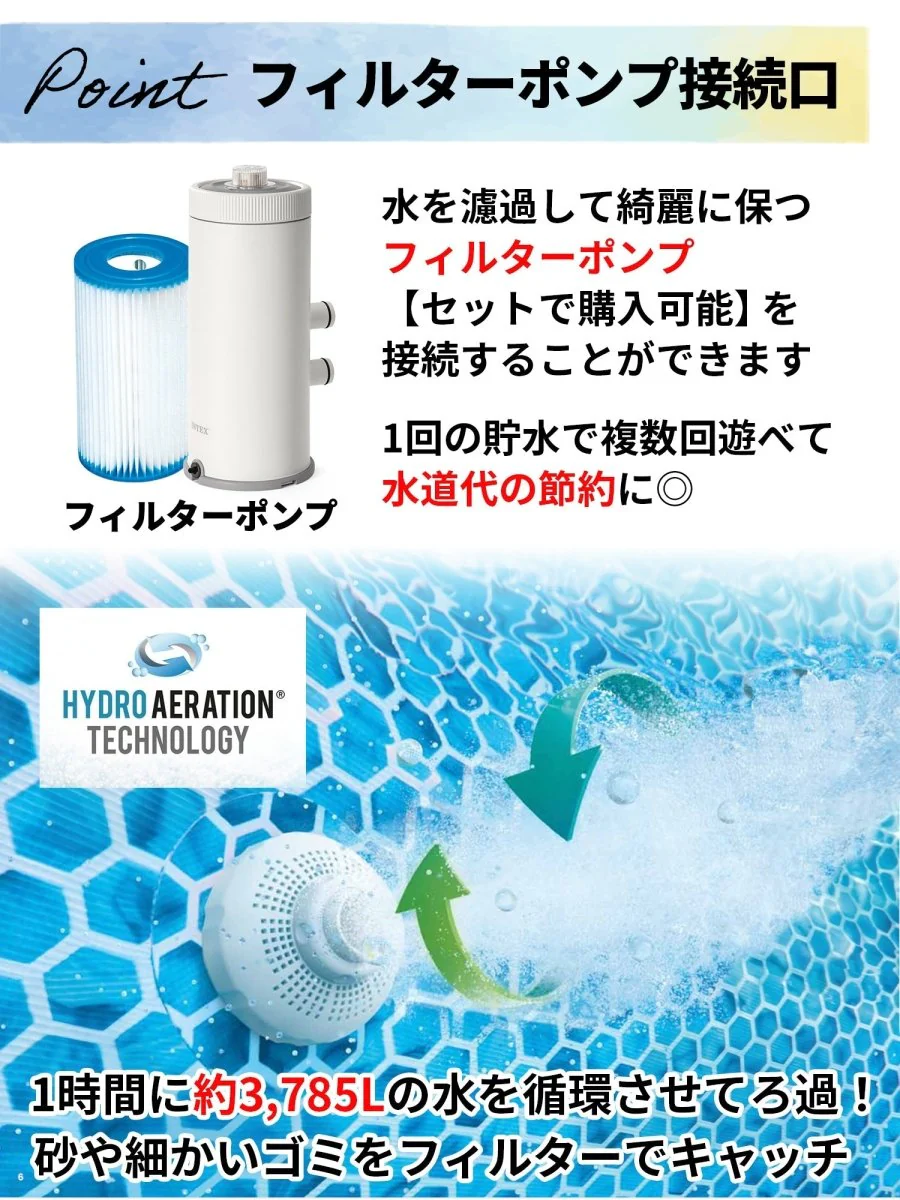 INTEX フレームプール 28273とプール用カバー 28039のセット インテックス - Image 10