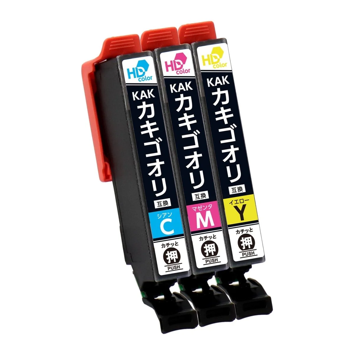 エプソン用 KAK-C / KAK-M / KAK-Y (カキゴオリ)  互換インク カラー3色