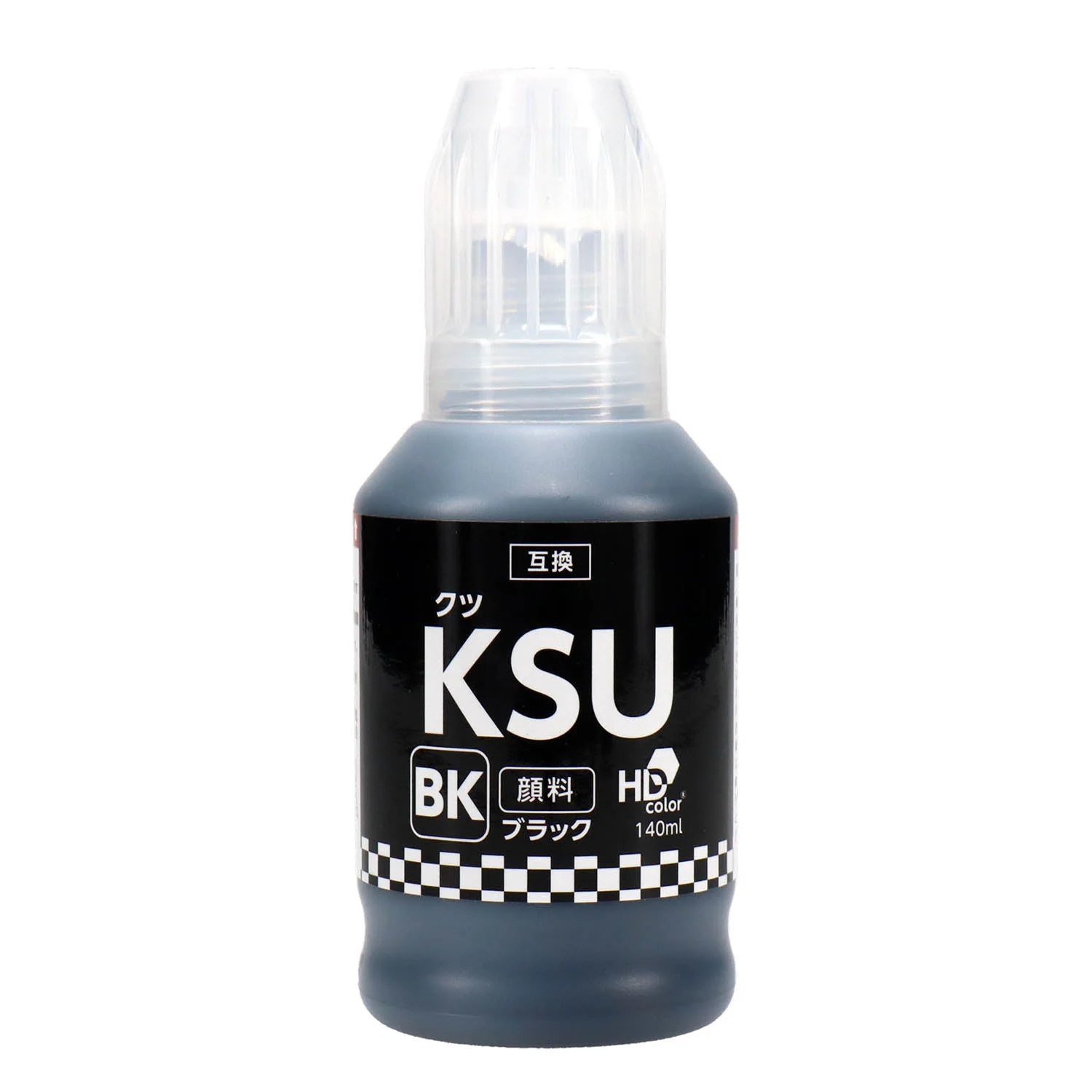 エプソン用 KSU-BK-L (クツ)  互換インクボトル ブラック 増量版