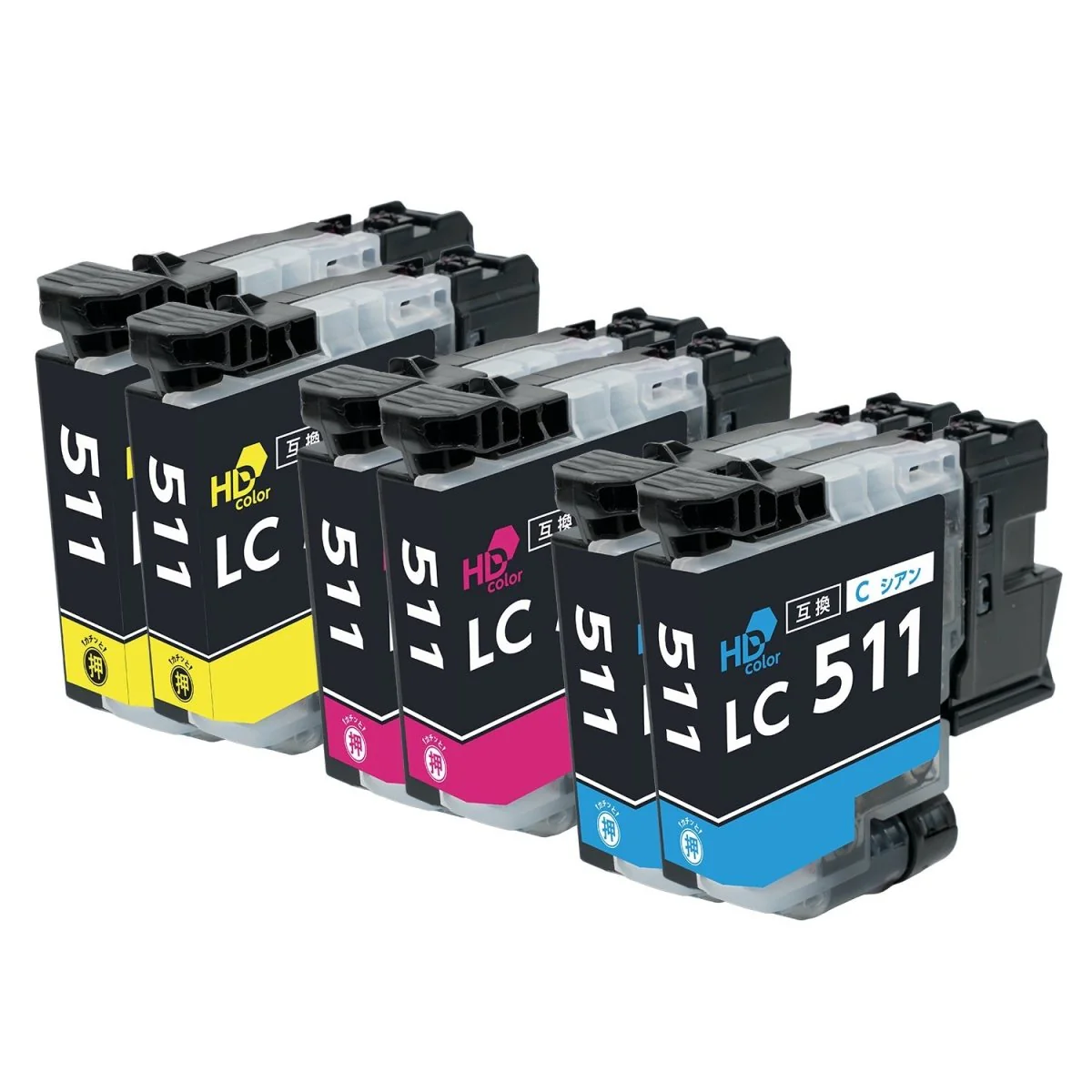 ブラザー用 LC511C / LC511M / LC511Y 互換インク カラー3色セット - Image 8