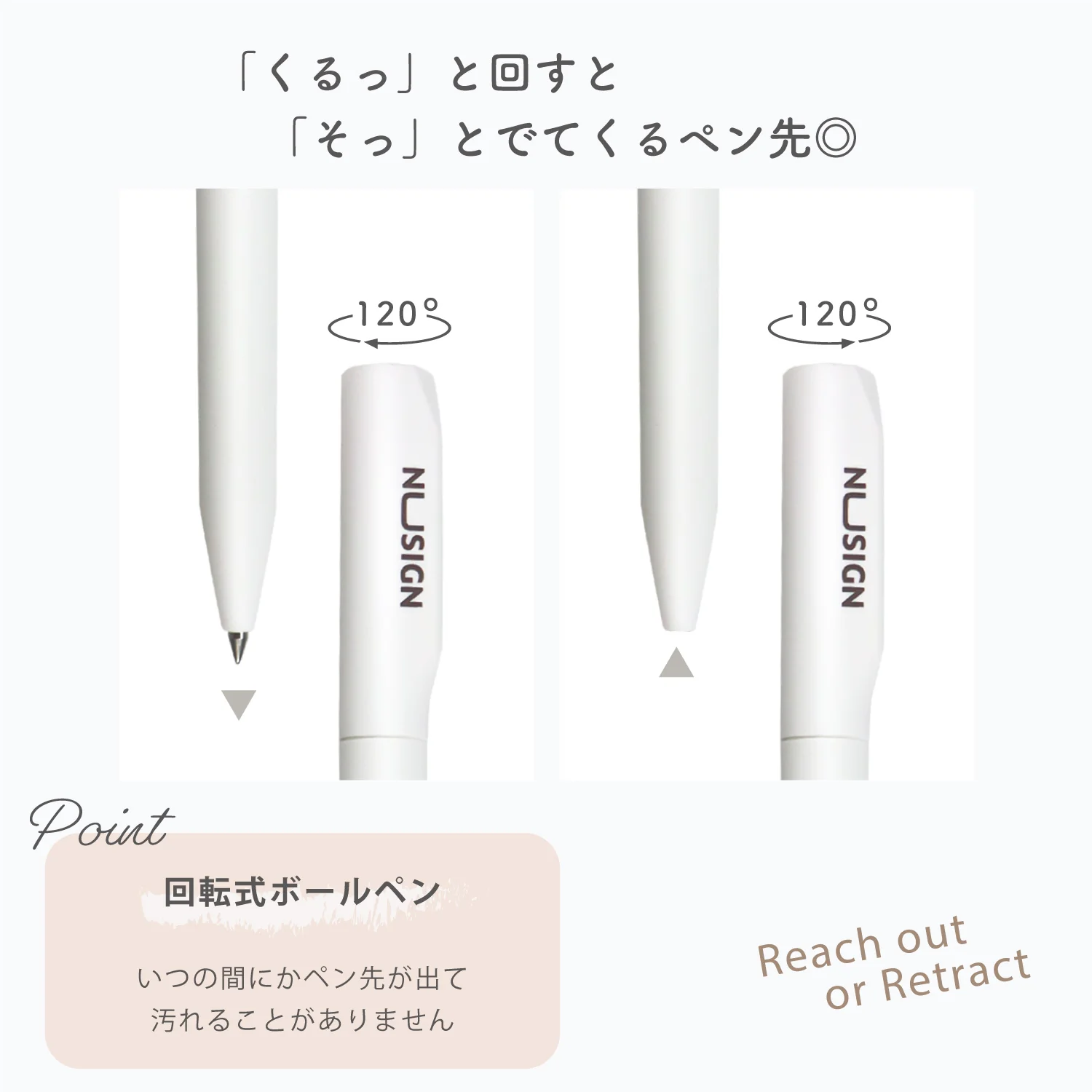 Nusign ジェルインクボールペン 0.5mm 黒インク 箱入り - Image 5