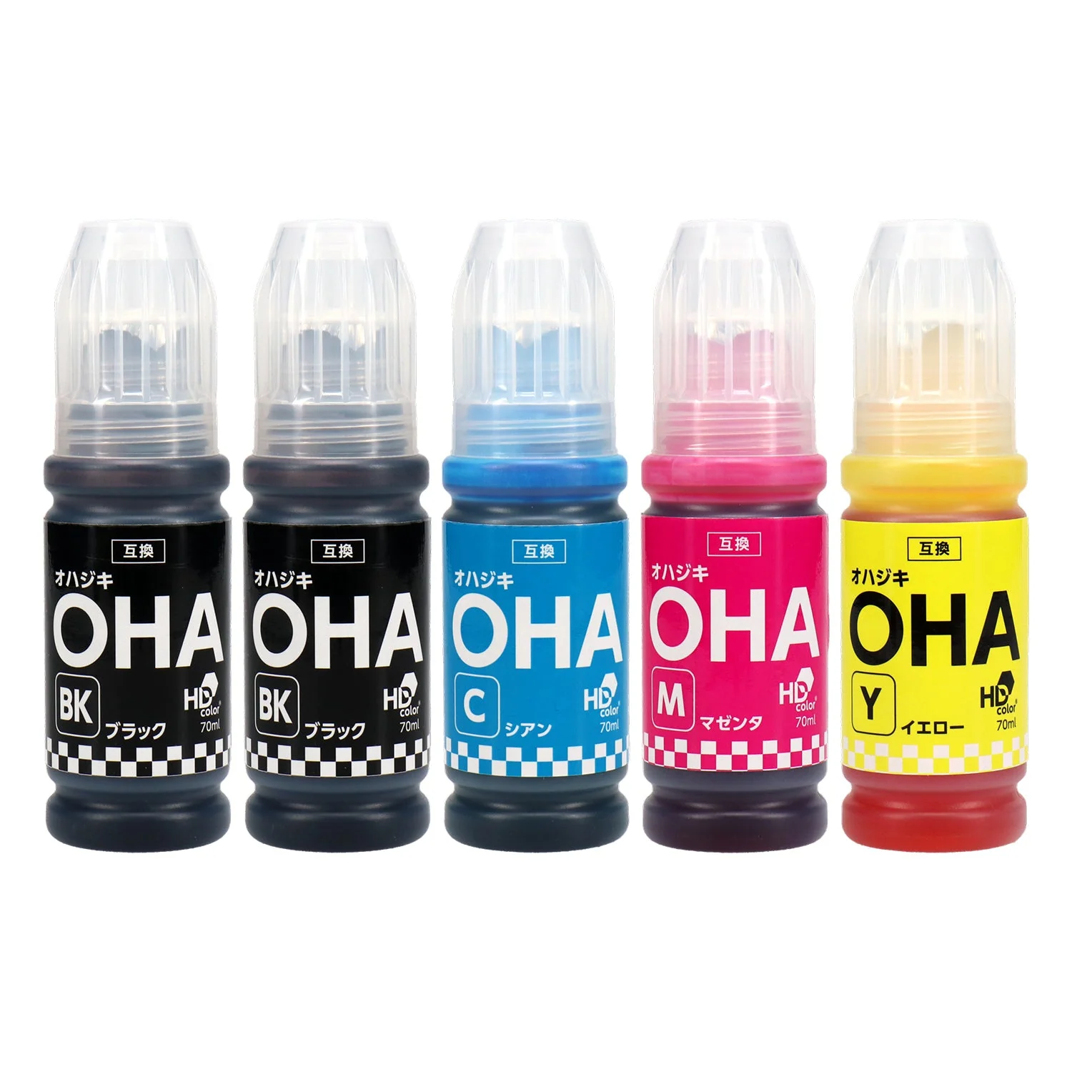 エプソン用 OHA (オハジキ)  互換インクボトル 4色セット - Image 7
