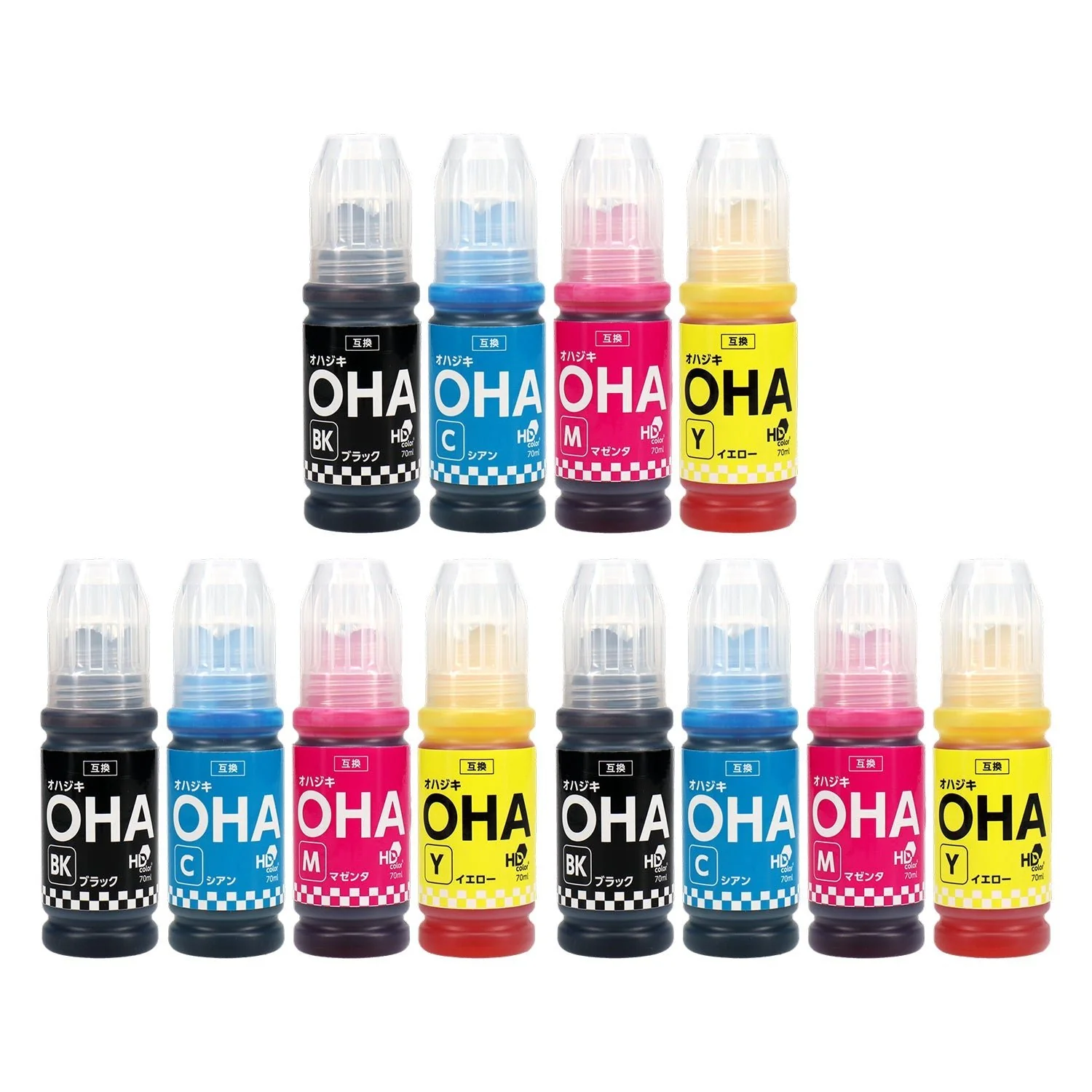 エプソン用 OHA (オハジキ)  互換インクボトル 4色セット - Image 9
