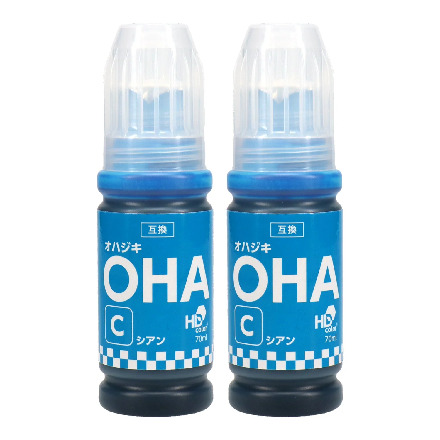 エプソン用 OHA-C (オハジキ)  互換インクボトル シアン - Image 2