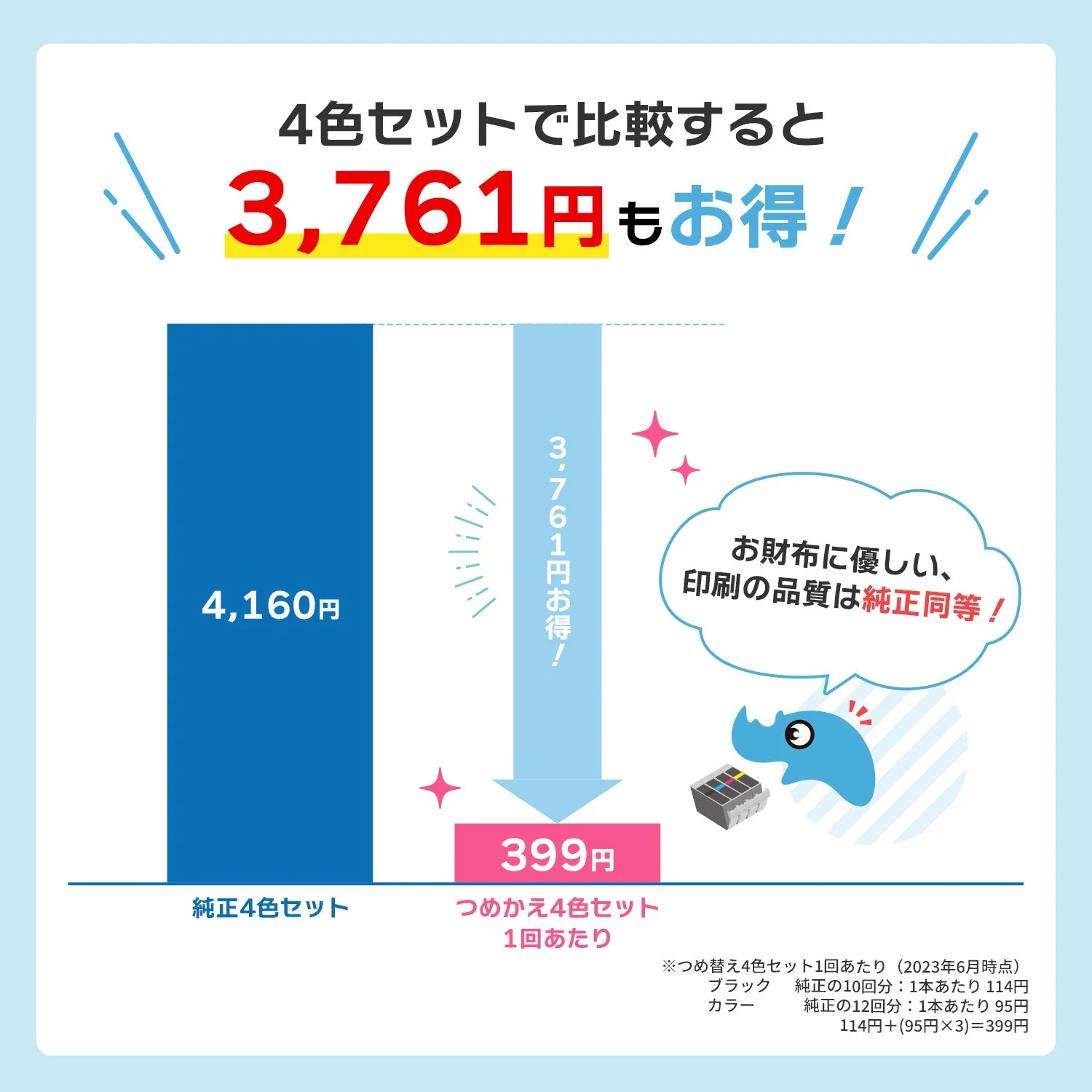 エプソン用 MUG マグカップ つめ替えインク 4色セット - Image 5