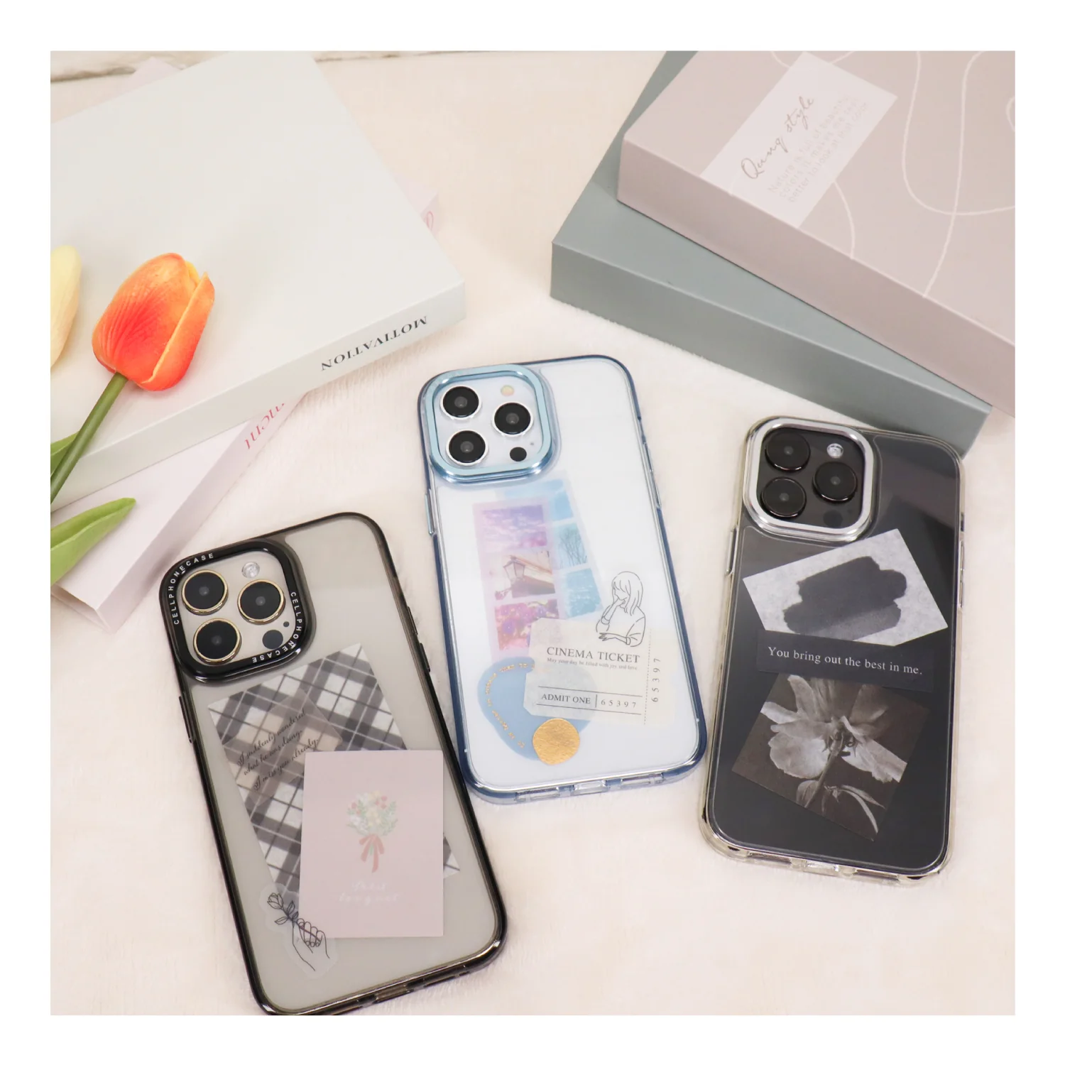 iPhoneケース カラーフレームクリアケース - Image 11