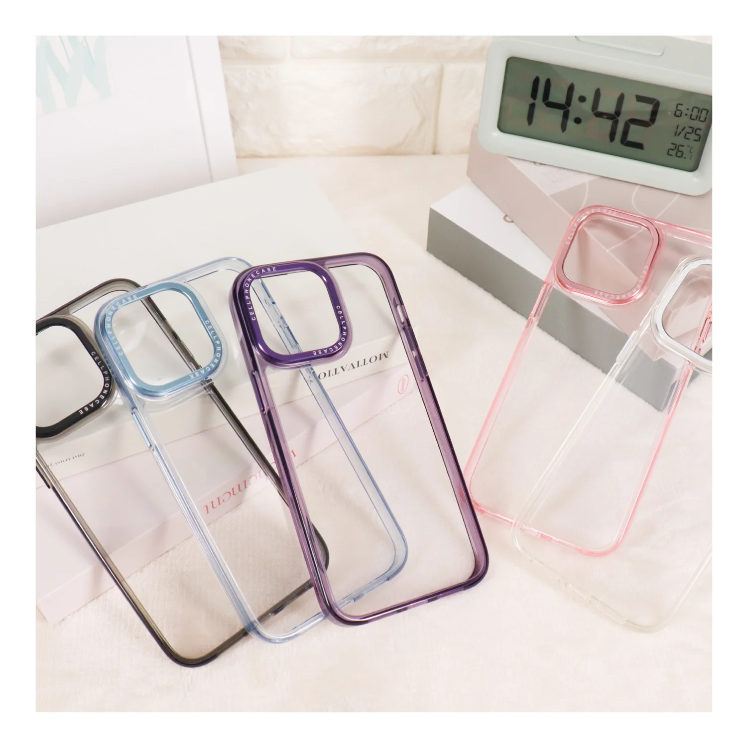 iPhoneケース カラーフレームクリアケース - Image 12