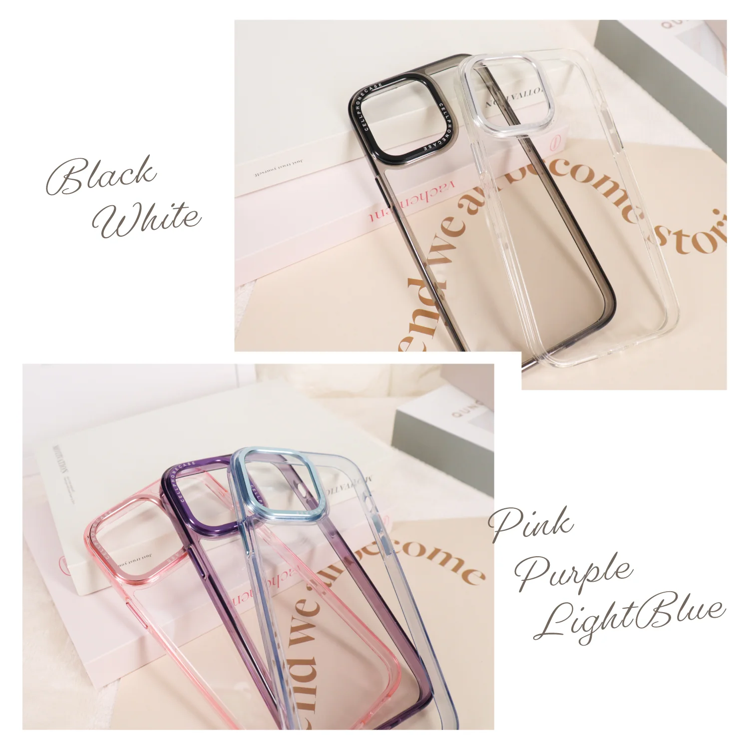 iPhoneケース カラーフレームクリアケース - Image 9