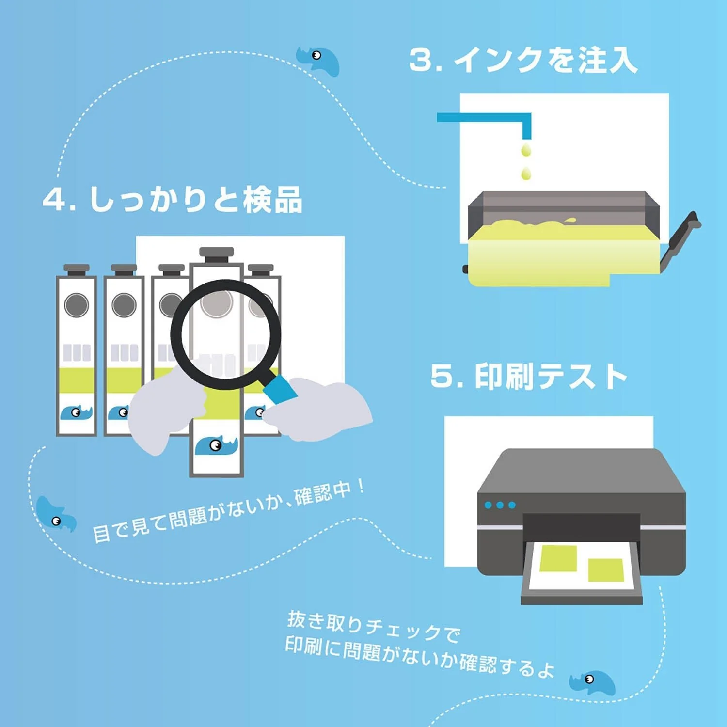 エプソン用 SAT-C (サツマイモ)  リサイクルインク シアン - Image 5