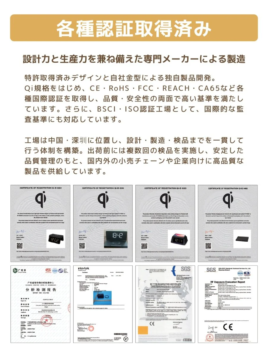 女優ミラー ワイヤレス充電 Bluetoothスピーカー W02243 W02255 卓上ライト付ミラー - Image 17
