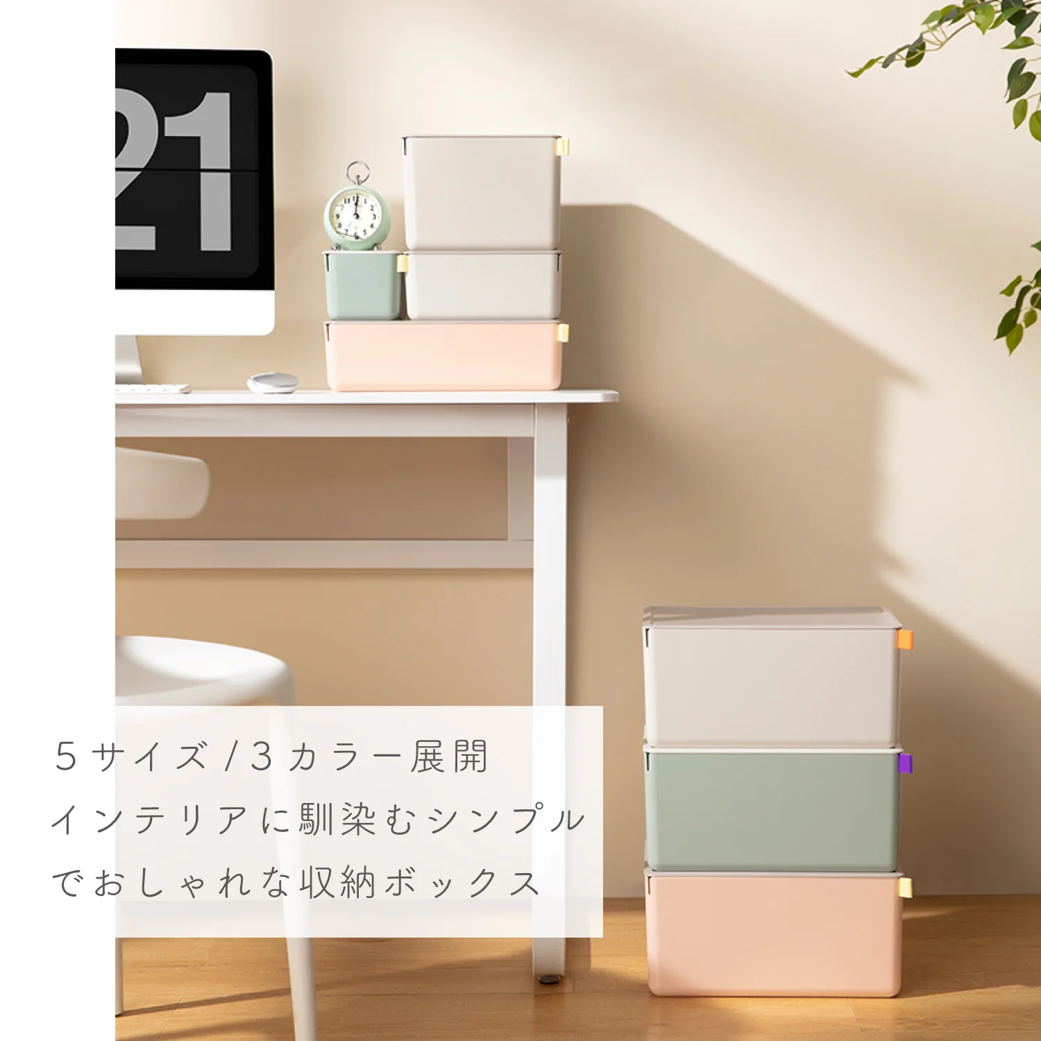 フタ付き収納ボックス XDOMO - Image 2